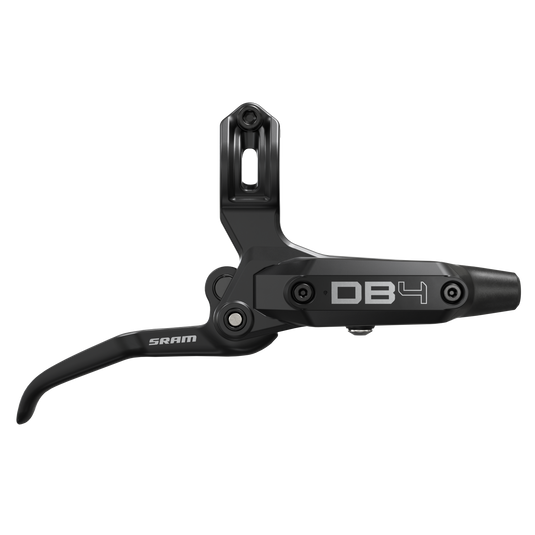 SRAM DB4 Disc Brake and Lever - Left, Front or Rear, 2000mm Hose, Post Mount, 4-Piston, Aluminum Lever, Diffusion Black,