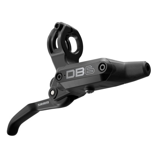 SRAM DB6 Disc Brake and Lever - Left, Front or Rear, 2000mm Hose, Post Mount, 4-Piston, Aluminum Lever, Diffusion Black,