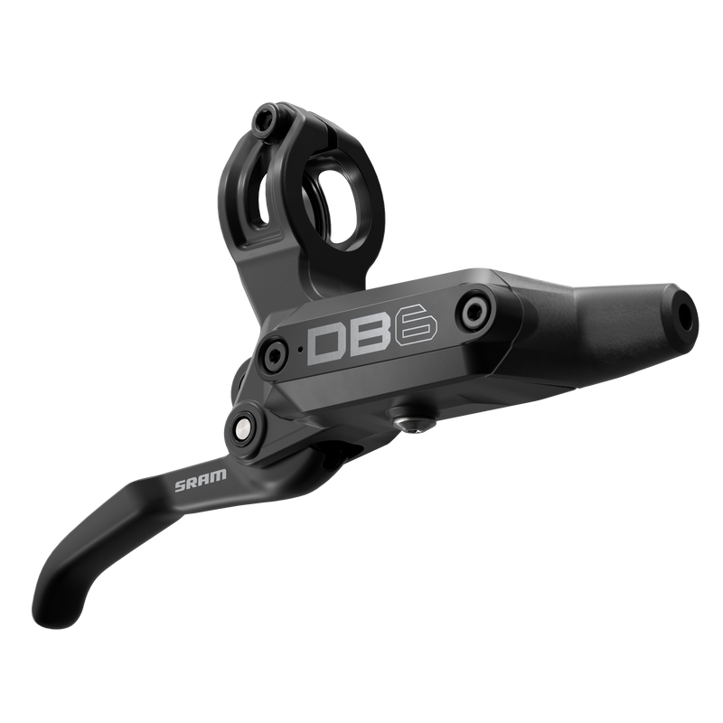 Load image into Gallery viewer, SRAM DB6 Disc Brake and Lever - Left, Front or Rear, 2000mm Hose, Post Mount, 4-Piston, Aluminum Lever, Diffusion Black,
