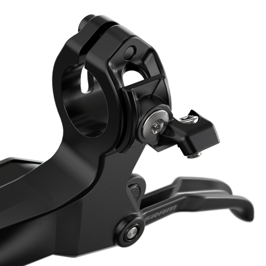 SRAM DB6 Disc Brake and Lever - Left, Front or Rear, 2000mm Hose, Post Mount, 4-Piston, Aluminum Lever, Diffusion Black,