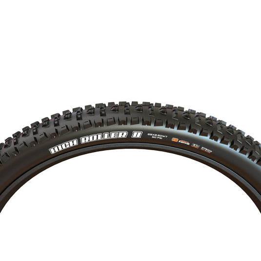 Maxxis High Roller II Tire Tubeless Folding Black Dual EXO Casing 26 x 2.3