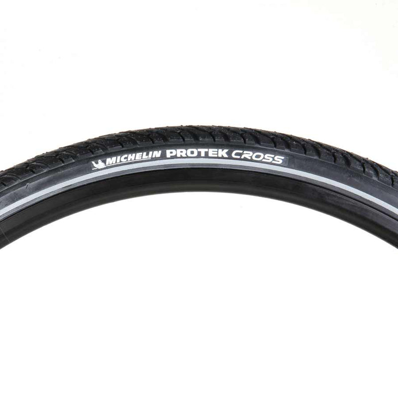 Load image into Gallery viewer, Michelin Protek Cross Tire 700 x 32 Clincher Wire Blck Reflective Touring Hybrid
