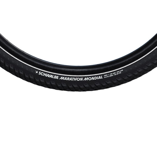 Schwalbe Marathon Mondial Tire - 26 x 2.00, Clincher, Wire, Black/Reflective, Performance Line, RaceGuard, Double