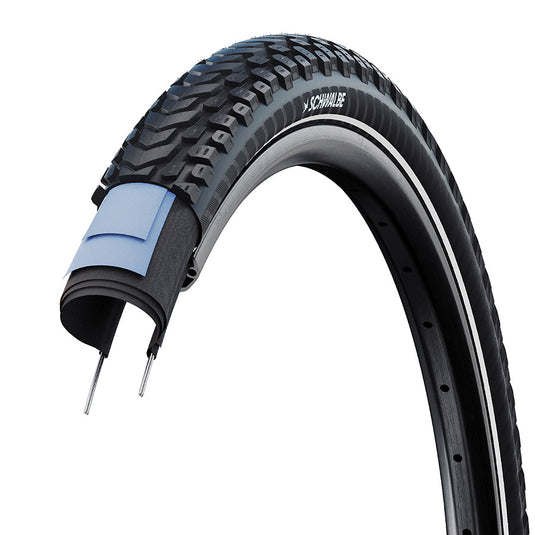 Schwalbe Marathon Mondial Tire - 26 x 2.00, Clincher, Wire, Black/Reflex, Performance, RaceGuard, DB Defense, Addix