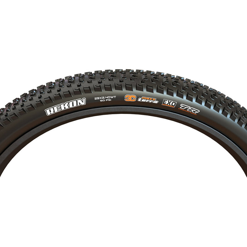 Load image into Gallery viewer, Maxxis Rekon Tire Clincher Wire Tube Required Black 29 x 2.4 Mountain Bike
