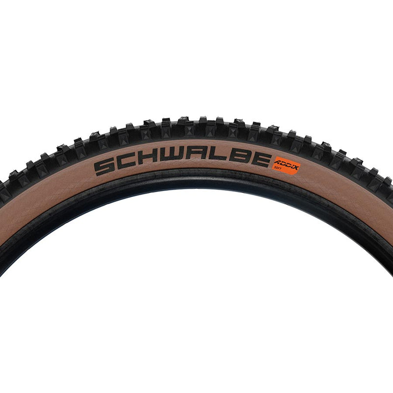 Load image into Gallery viewer, Schwalbe Hans Dampf Addix Mountain Tire, 29"x2.35, Folding, Tubeless Ready, Addix Soft, Super Trail, 67TPI, Tanwall

