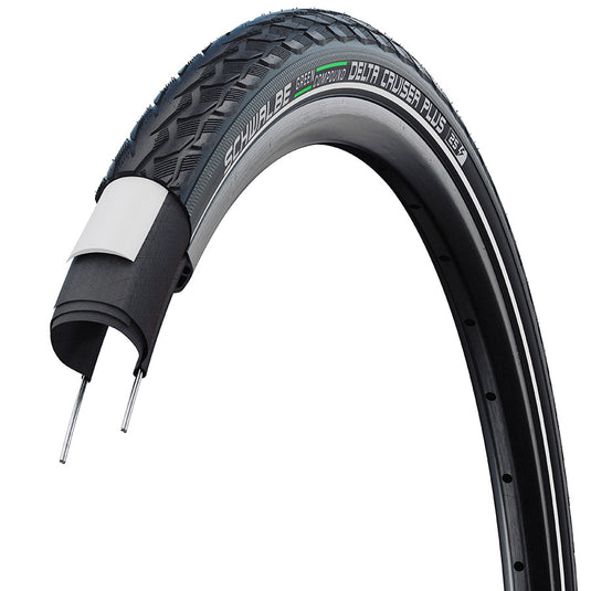 Schwalbe Delta Cruiser+ Active Twin PG 26x2.0 Wire TPI 70 Black/Bsk/Ref