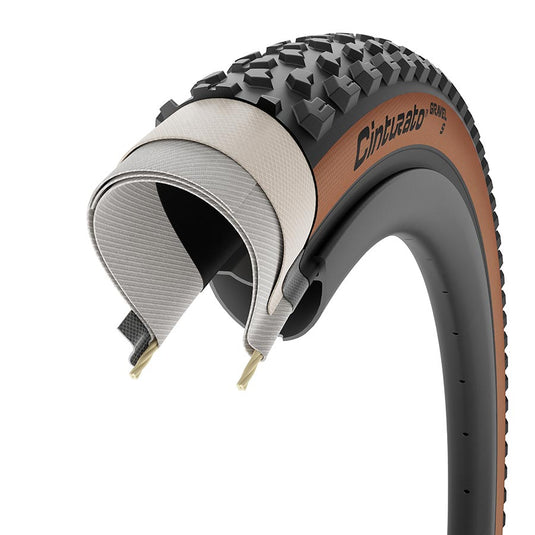 Pirelli Cinturato Gravel S Tire - 700 x 50, Tubeless, Folding, Classic Tan
