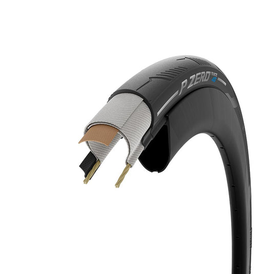 Pirelli P ZERO Race TLR 4S Road Tire, 700x28C, Folding, Tubeless Ready, SmartEVO, TechWALL+, 127TPI, Black, Made in