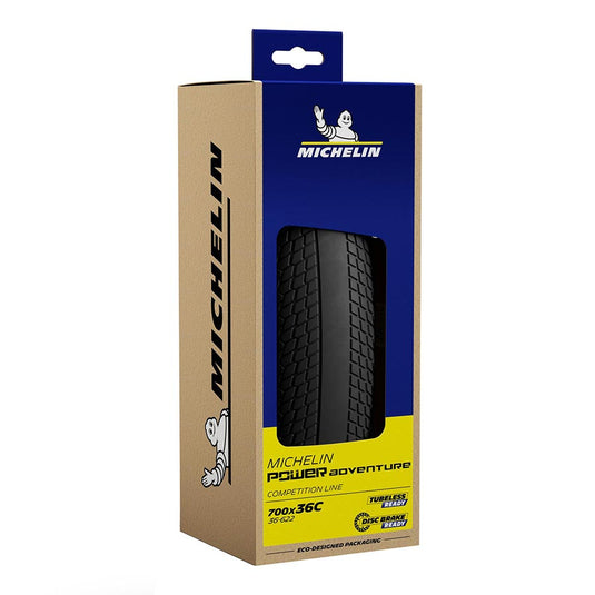 Michelin Power Adventure Tire - 700 x 48, Tubeless, Folding, Tan
