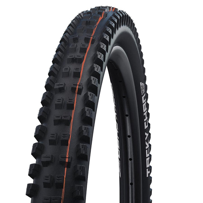 Load image into Gallery viewer, Schwalbe Tacky Chan Mountain Tire, 27.5&quot;x2.40, Folding, Clincher, Addix Soft, Super Gravity, TL Easy, 67TPI, Black
