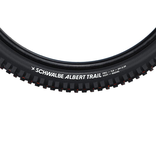Schwalbe Albert Tire - 29 x 2.60, Tubeless, Folding, Black, Evolution Line, Gravity Pro, Addix Ultra Soft, Radial, E-50