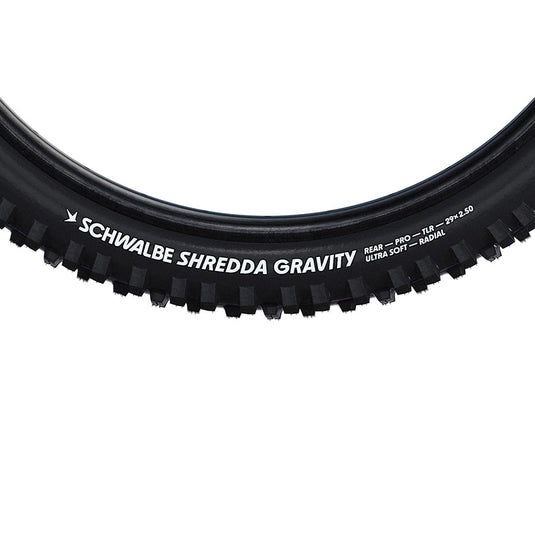 Schwalbe Shredda Front Tire - 29 x 2.50, Tubeless, Folding, Black, Evolution Line, Gravity Pro, Addix Ultra Soft,