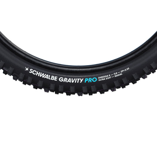 Schwalbe Shredda Front Tire - 29 x 2.50, Tubeless, Folding, Black, Evolution Line, Gravity Pro, Addix Ultra Soft,