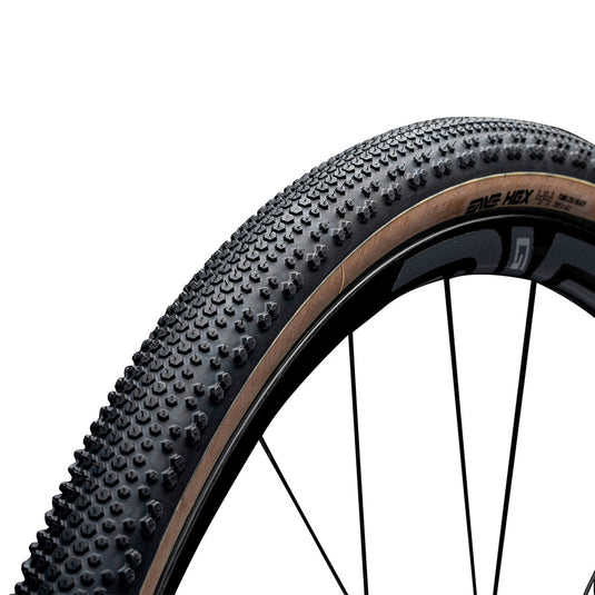 ENVE HEX Gravel Tire 700x44C Folding Tubeless-Ready, Lightweight Performance, Solid Traction, Black/Tan (Set of 2)