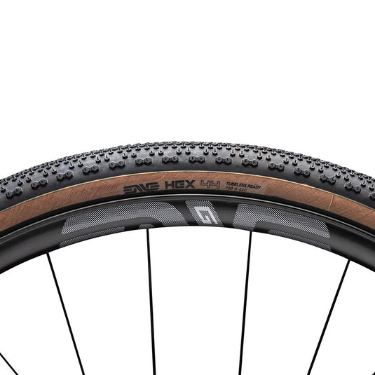 ENVE HEX Gravel Tire 700x44C, Folding, Tubeless Ready, Black/Tan