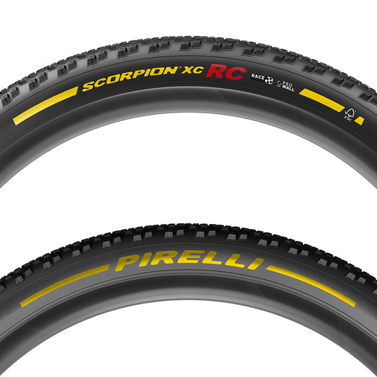 Pirelli Scorpion Race XC RC Mountain Tire, 29x2.4, Folding, Tubeless Ready, Race XC Compound, ProWALL, 120TPI, Black