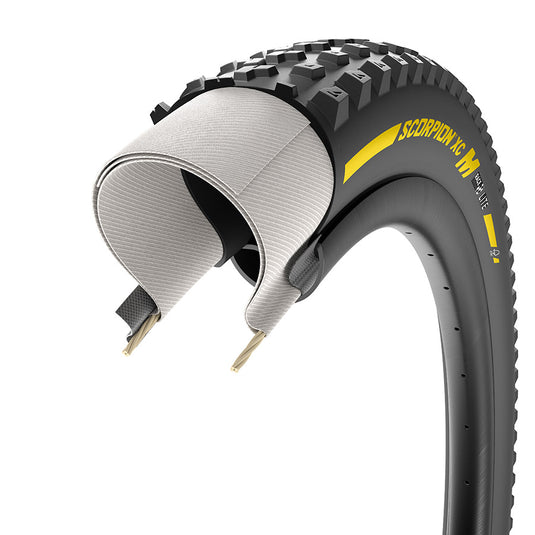 Pirelli Scorpion Race XC M Mountain Tire, 29x2.4, Folding, Tubeless Ready, Race XC Compound, Lite, 120TPI, Black