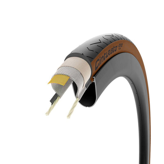Pirelli Cinturato EVO TLR Road Tire, 700x28C, Folding, Tubeless Ready, SmartEVO AS, TechWALL+, 60TPI, Tanwall