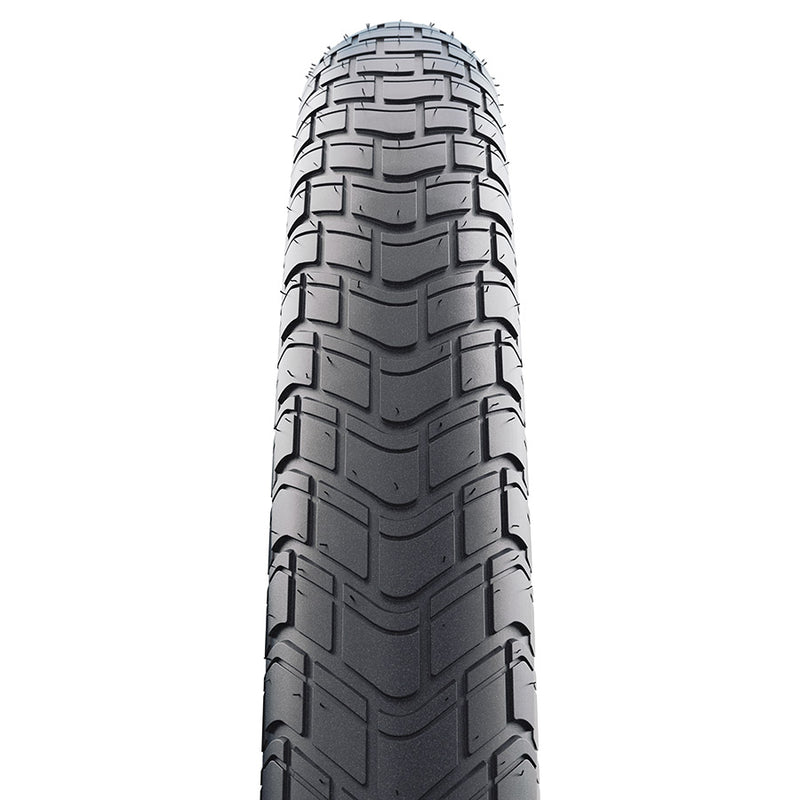 Load image into Gallery viewer, Schwalbe Motion Big Apple Hybrid Tire, 24''x2.00, Wire, Clincher, Addix Green, RaceGuard, Reflex, 67TPI, Black
