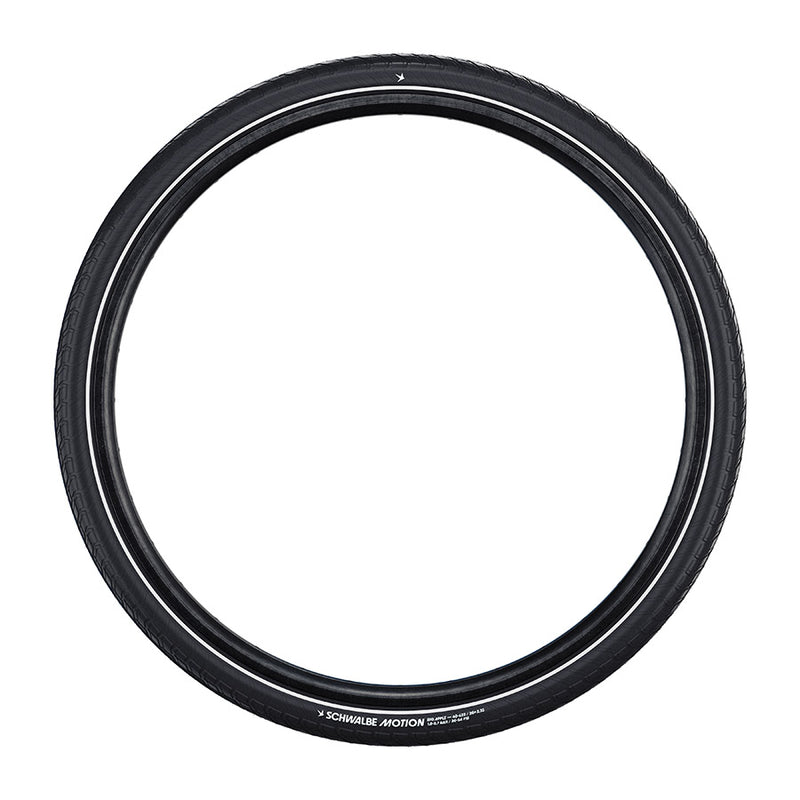 Load image into Gallery viewer, Schwalbe Motion Big Apple Tire - 26 x 2.15, Clincher, Wire, Black/Reflex, Standard, RaceGuard, Addix Green, E-25
