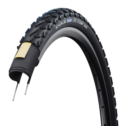 Schwalbe Land Cruiser Hybrid Tire, 24''x1.75, Wire, Clincher, SBC, K-Guard, 50TPI, Black
