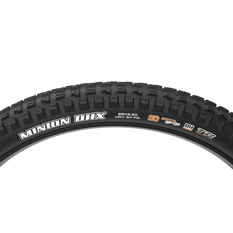 Load image into Gallery viewer, Maxxis Minion DHX Mountain Tire, 29"x2.50, Folding, Tubeless Ready, MaxxGrip, Double Down, Black
