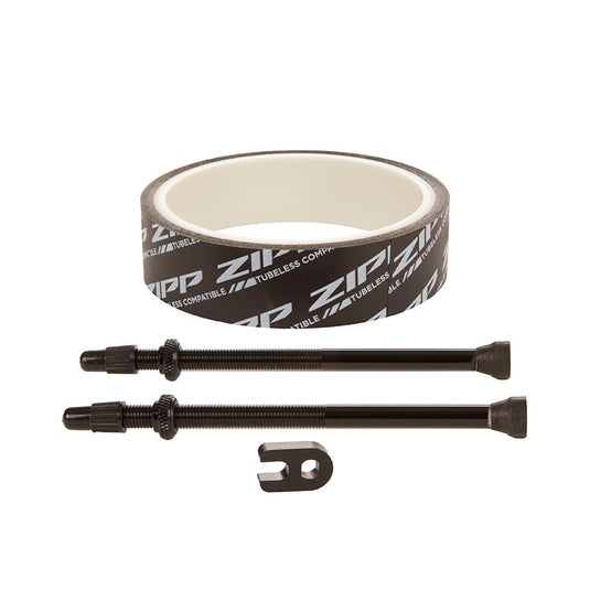 Zipp Tubeless Kit 23mm tape and 100mm valves, Fits 858 and 808NSW
