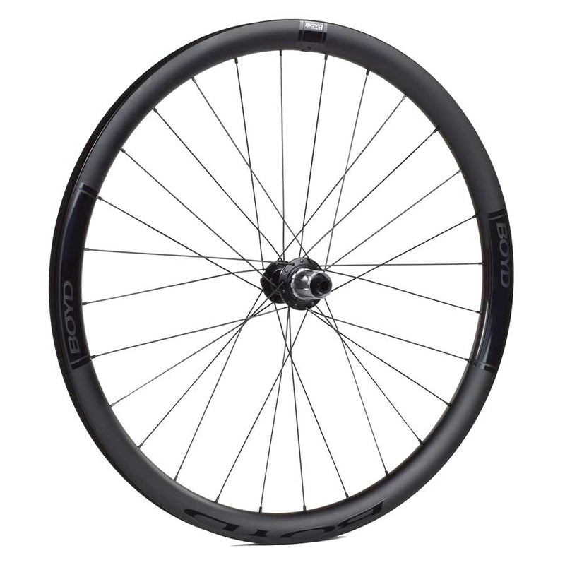 Load image into Gallery viewer, Boyd Cycling 36mm Road Disc Carbon, Wheel, Rear, 700C / 622, Holes: 28, 12mm TA, 142mm, Disc Center Lock, Shimano Road
