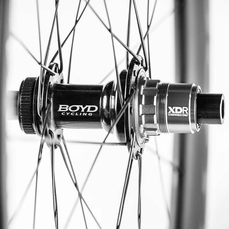 Load image into Gallery viewer, Boyd Cycling 36mm Road Disc Carbon, Wheel, Rear, 700C / 622, Holes: 28, 12mm TA, 142mm, Disc Center Lock, SRAM XD-R

