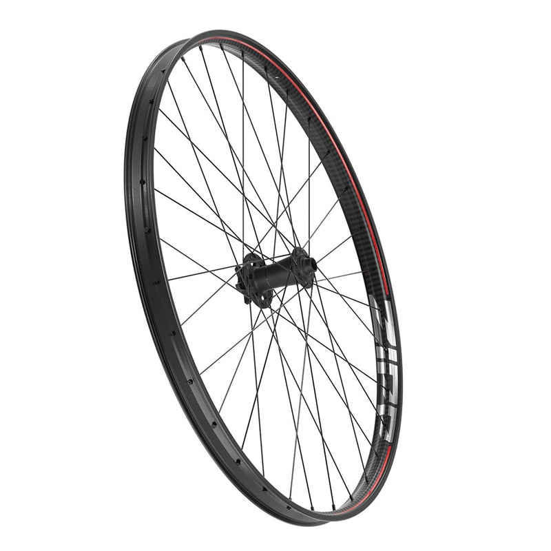 Load image into Gallery viewer, Zipp 3ZERO MOTO Carbon Front Wheel 27.5in 15x110mm ZM2 6-Bolt Slate/Stealth
