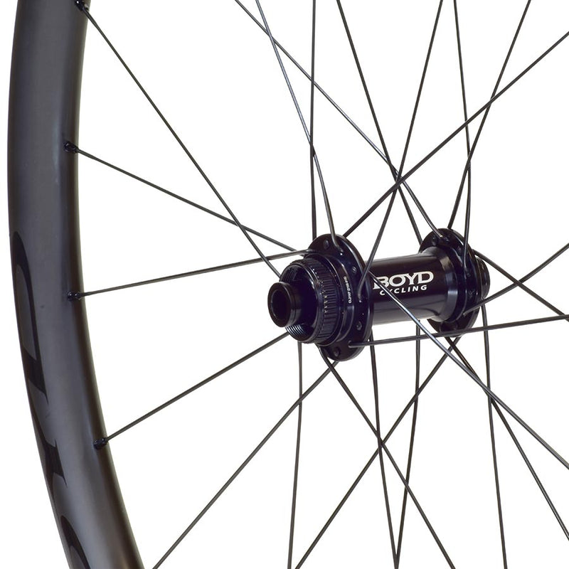 Load image into Gallery viewer, Boyd Cycling Jocassee Wheel Front, 700C / 622, Holes: 24, 12mm TA, 100mm, Disc
