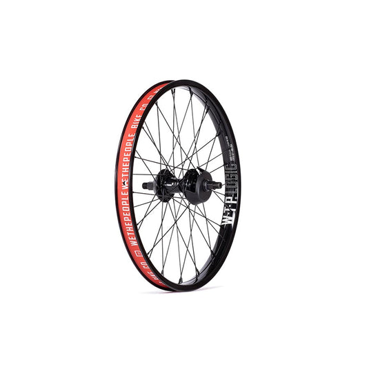 We The People Hybrid Rear Wheel - 20", 14 x 110mm, 36H, 9T Freecoaster, Right Side Drive, Nylon Hubguards, Black