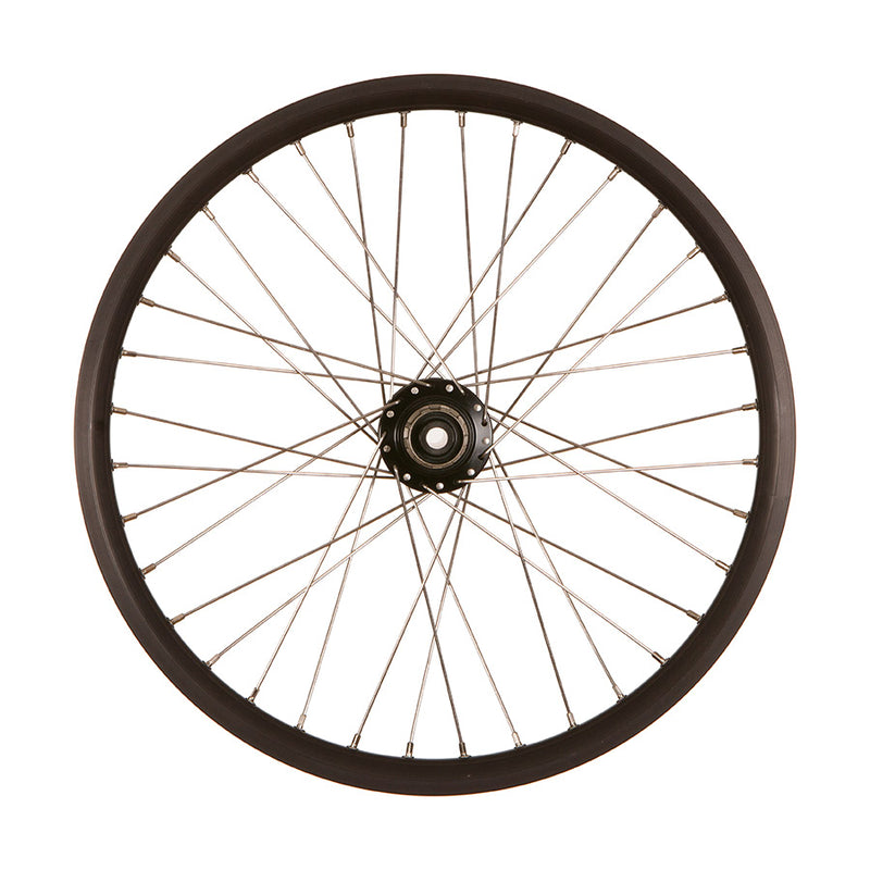 Load image into Gallery viewer, YUBA Spicy Curry V3 Rear Wheel142x12mm, 20", HG, Silver Spokes, 36 hole, 6 bolt disc - Dished 10mm to ND side.

