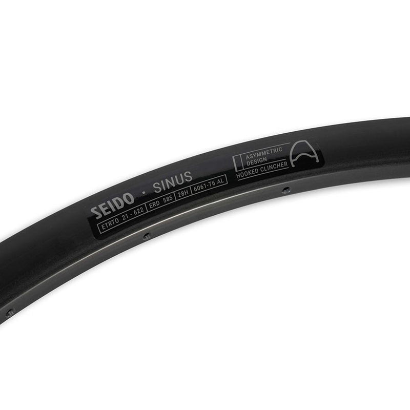 Load image into Gallery viewer, Seido Sinus Rim 700C Holes: 28, Black
