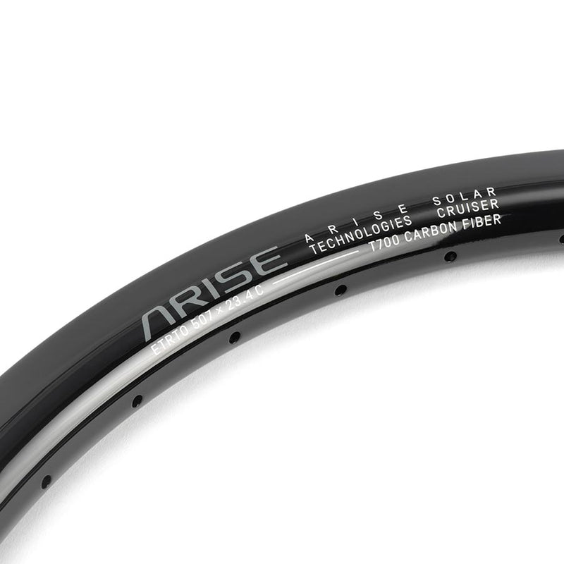 Load image into Gallery viewer, ARISE Solar Cruiser Rim 24'', Holes: 36, Black, Front
