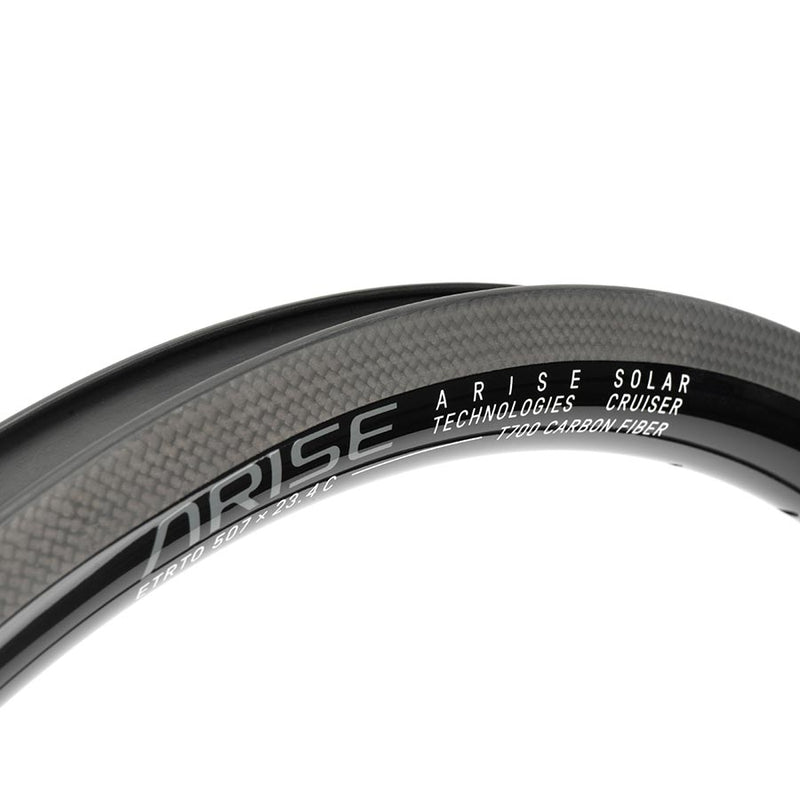 Load image into Gallery viewer, ARISE Solar Cruiser Rim 24'', Holes: 36, Black, Rear
