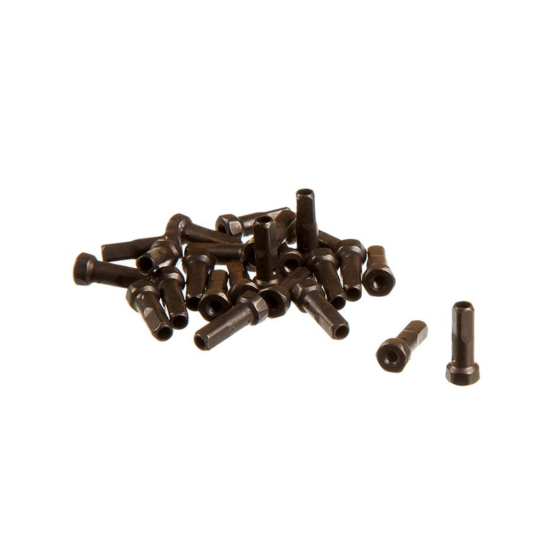 Load image into Gallery viewer, Zipp Sapim Secure Lock Brass Nipples, 14mm, Black, 24pcs
