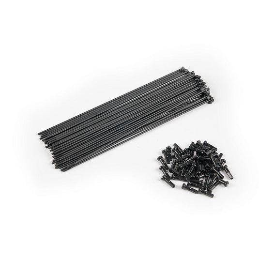 Eclat PG Spokes J-Bend Black, Length: 192, 40pcs