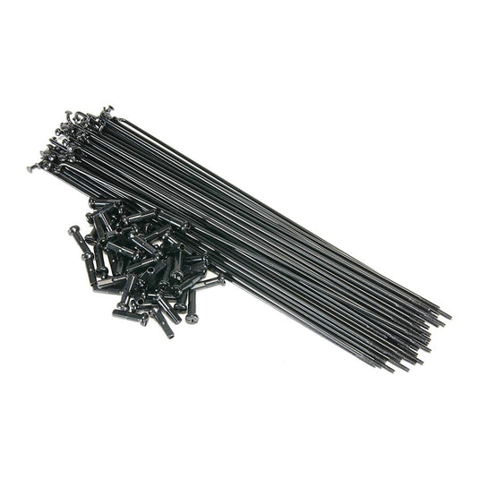Salt PG Spokes J-Bend Black, Length: 184, 40pcs