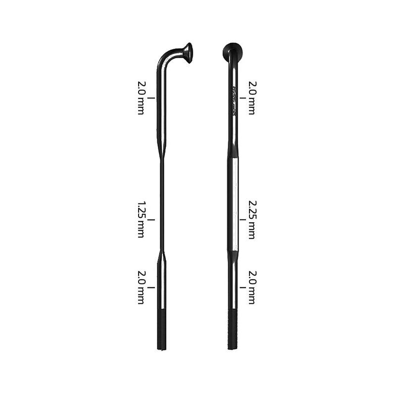 Load image into Gallery viewer, Zipp CX-Sprint Black J-Bend TCS, Spokes, Sapim CX-Sprint, Black, Length: 240, 3pcs
