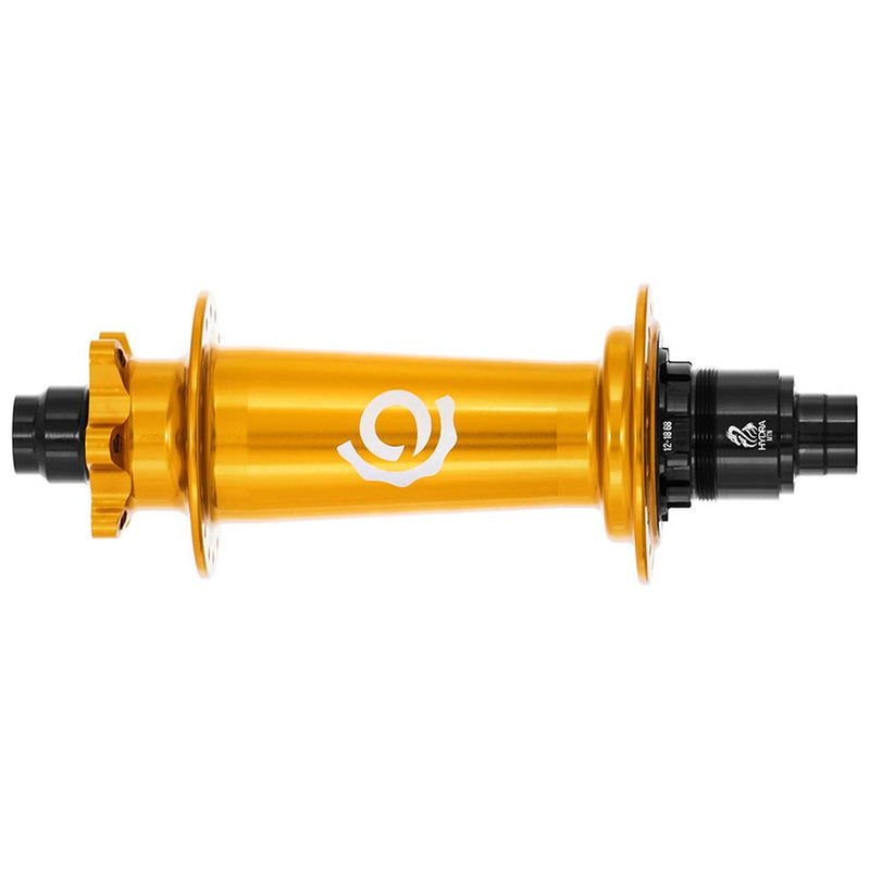 Load image into Gallery viewer, Industry Nine Hydra Classic Boost 6B, Disc Hub, Rear, 28H, 12mm TA, 148mm, SRAM XD, Gold
