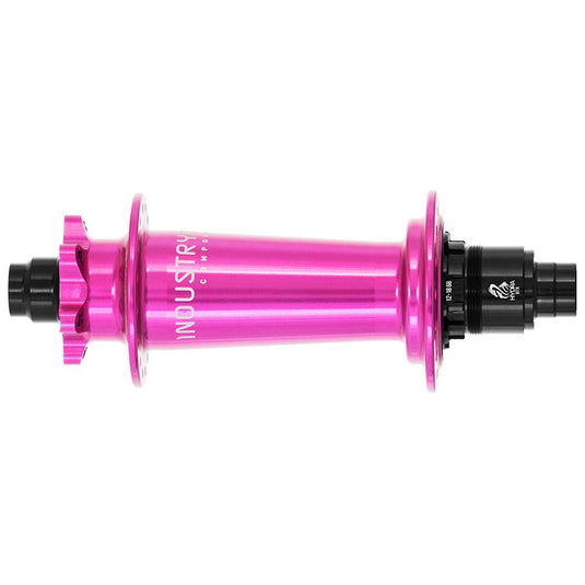 Industry Nine Hydra Classic Boost 6B, Disc Hub, Rear, 28H, 12mm TA, 148mm, SRAM XD, Pink