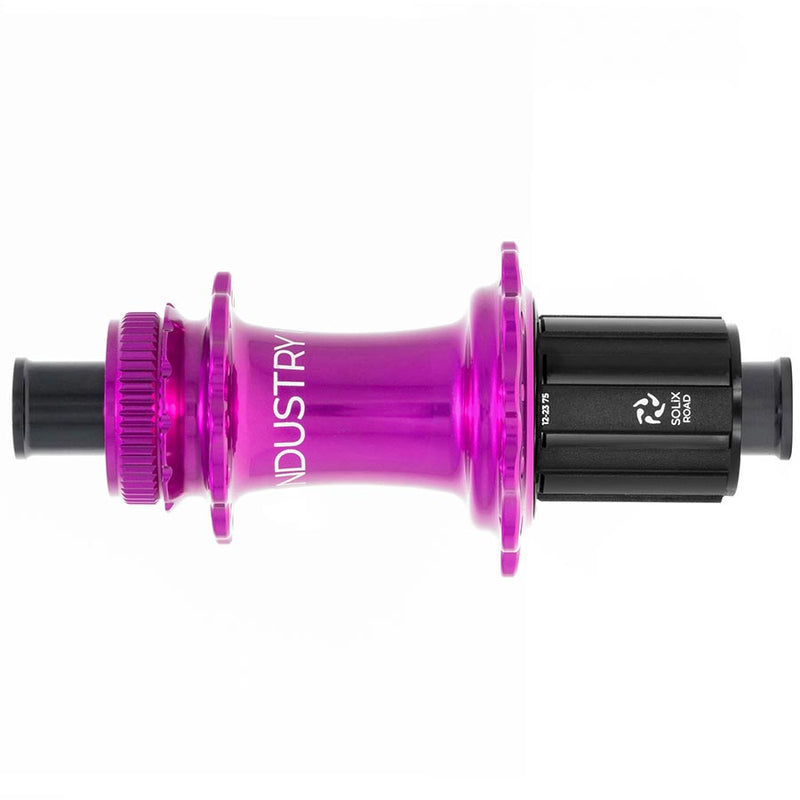 Load image into Gallery viewer, Industry Nine Solix G Classic Rear HG11, Disc Hub, Rear, 28H, 12mm TA, 142mm, Shimano HG 11, Purple
