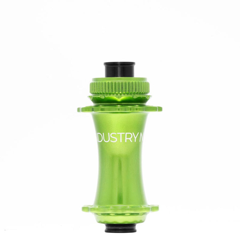 Load image into Gallery viewer, Industry Nine Solix M Classic Front, Disc Hub, Front, 24H, 15mm TA, 110mm Boost, Lime
