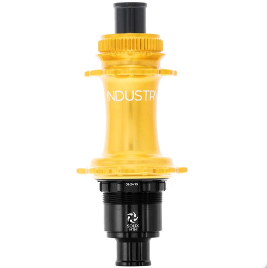 Industry Nine Solix M Classic Rear XD, Disc Hub, Rear, 24H, 12mm TA, 148mm, SRAM XD, Gold