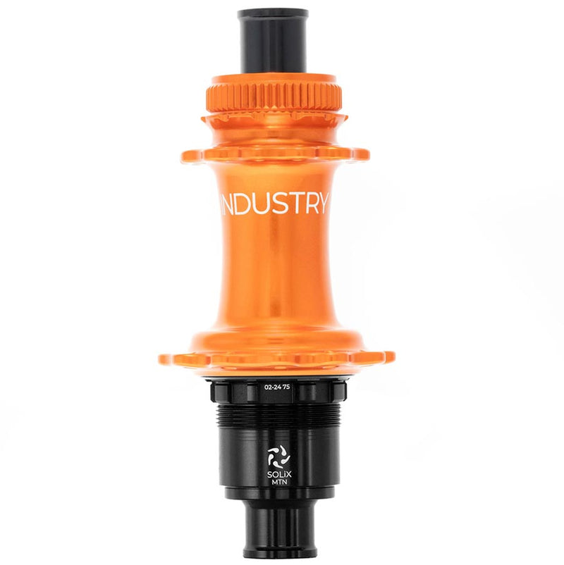 Load image into Gallery viewer, Industry Nine Solix M Classic Rear XD, Disc Hub, Rear, 28H, 12mm TA, 148mm, SRAM XD, Orange
