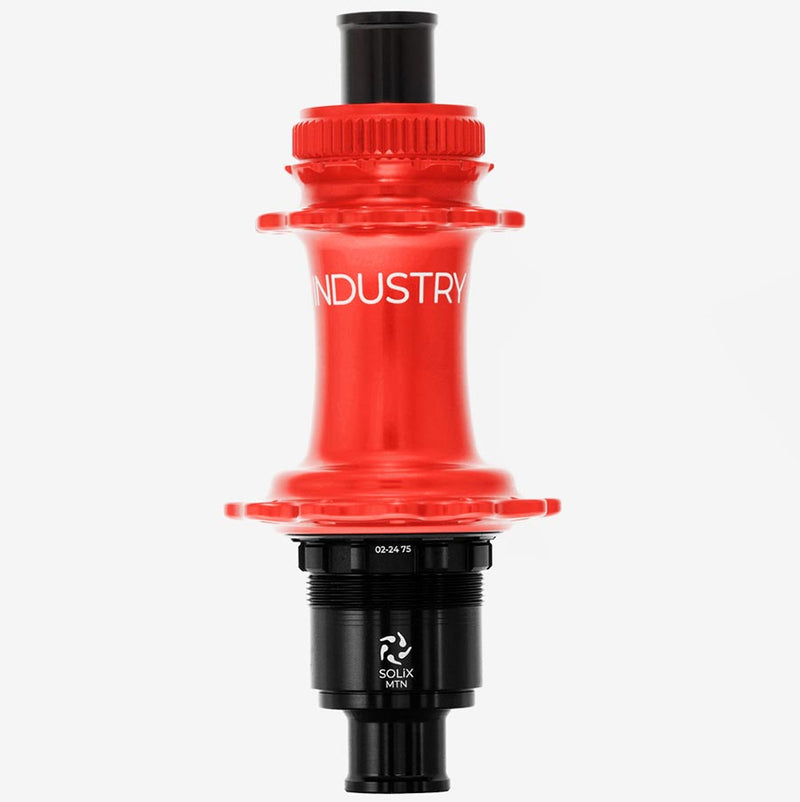 Load image into Gallery viewer, Industry Nine Solix M Classic Rear XD, Disc Hub, Rear, 28H, 12mm TA, 148mm, SRAM XD, Red
