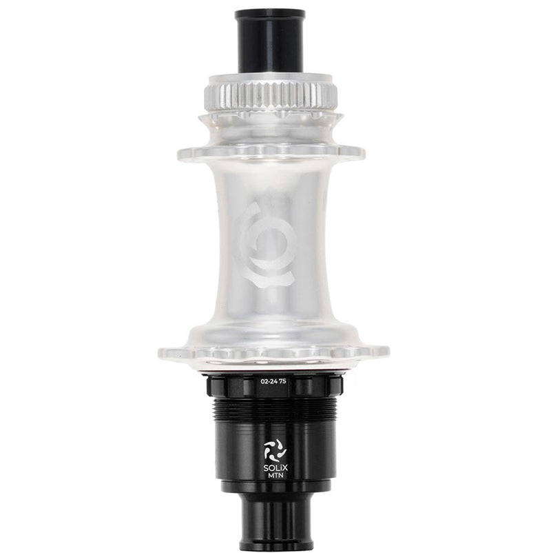 Load image into Gallery viewer, Industry Nine Solix M Classic Rear MS, Disc Hub, Rear, 24H, 12mm TA, 148mm, Shimano Micro Spline, Silver
