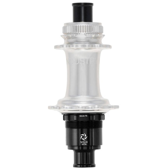 Industry Nine Solix M Classic Rear MS, Disc Hub, Rear, 24H, 12mm TA, 148mm, Shimano Micro Spline, Silver